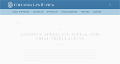 Desktop Screenshot of columbialawreview.org